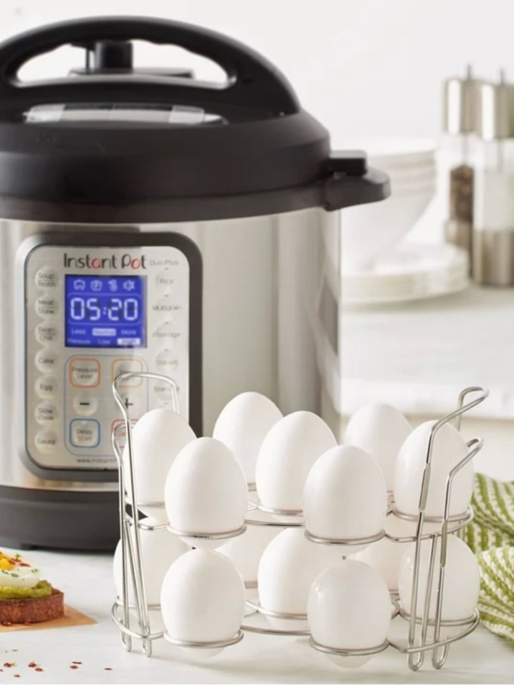 Official Instant Pot Stainless Steel Egg Cooker / Steamer Rack - Set of 2